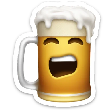 Shotgunning a beer sticker