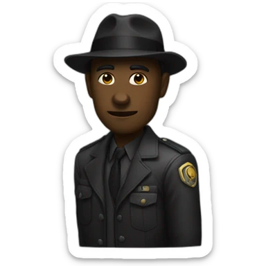 NOIR QUI SE FAIS FRAPPER sticker