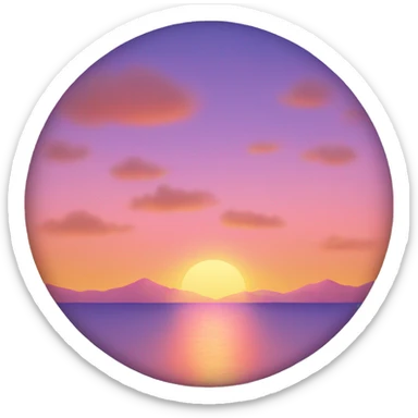 Pretty sunset sticker