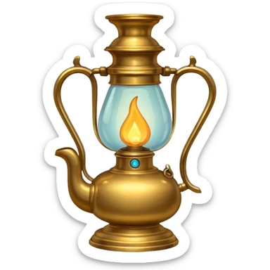 oil lamp light sticker