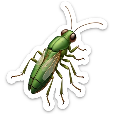 All I hear are The sound of crickets  sticker