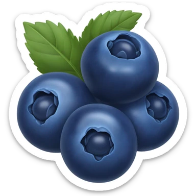 3 Blueberries  sticker