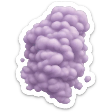 pastel purple dust sticker