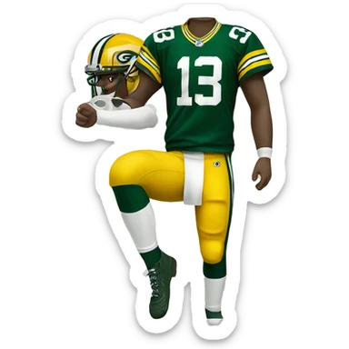 Green Bay packers jersey sticker