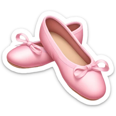 Pink ballet shoes sticker