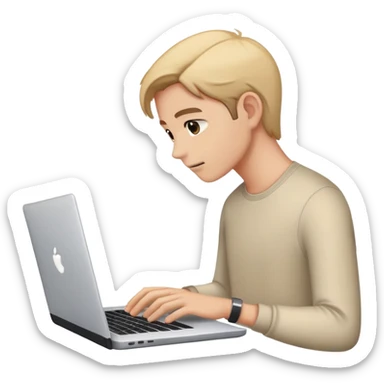 closing a laptop after a video meeting sticker