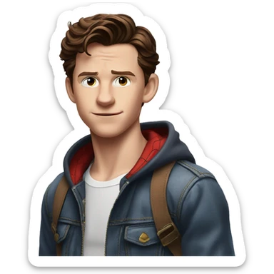 Tom holland spiderman sticker