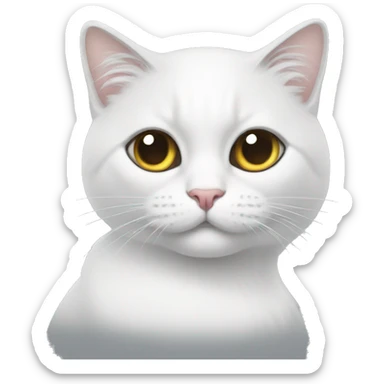 Gata blanca sticker