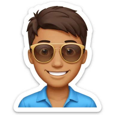 I want one little emoji for one hot boy. I want to show him with emoji that he is so hot and atrractive sticker