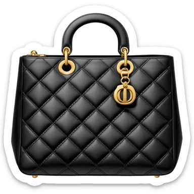 black dior bag sticker