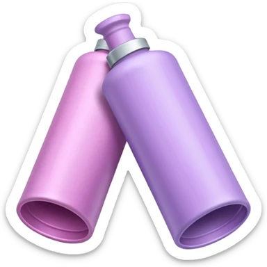 tubes of pastel hair dye in pink and lilac sticker