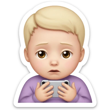 Please make an iPhone version of the baby emoticon that hurts because of the fever sticker