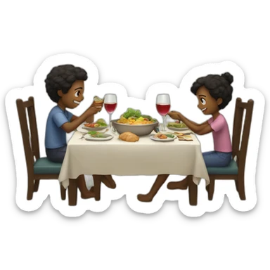 dinner time sticker