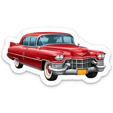 auto antiguo cadillac sticker