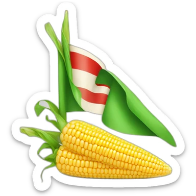 corn swiss flag sticker