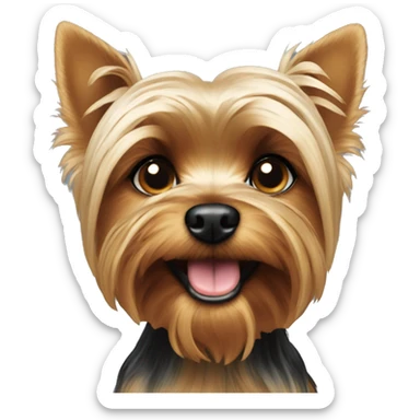 Yorkie dogs  sticker