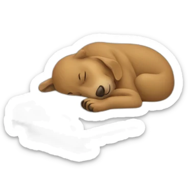 Sleeping sticker