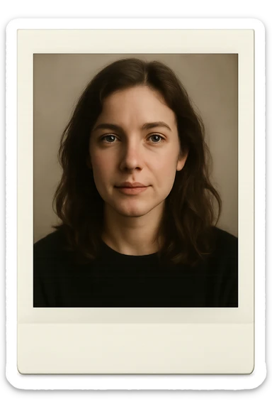 foto polaroid di una donna sticker