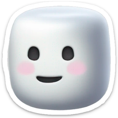 Marshmallow without face sticker
