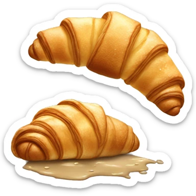 Croissant coffee rain sticker