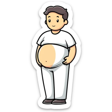 Pregnant man  sticker