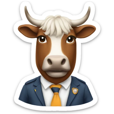 Bevo in school uniform sticker