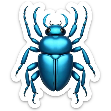 blue beetle Scarab sticker