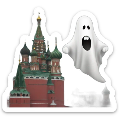 the ghost over the kremlin sticker