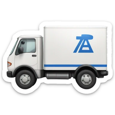 a delivery truck sticker