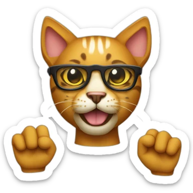 cat beatmaker sticker