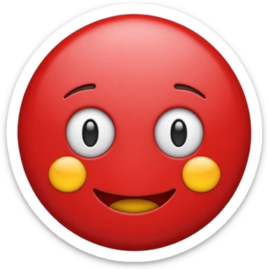 Red prohibited emoji sticker