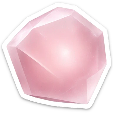 Rose quartz crystal sticker
