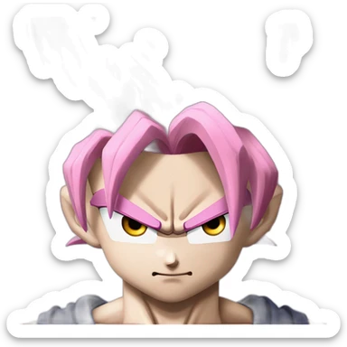 Goku black ssj rose qui rigole sticker