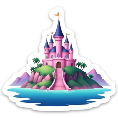 Neverland pink skies paradise dream sticker