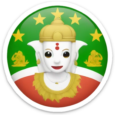 Jain flag sticker