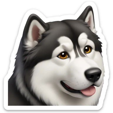 alaskan malamute dog sticker