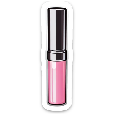 Light pink lip gloss tube  sticker