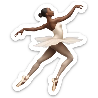 Ballet dancer in thigh highs sticker