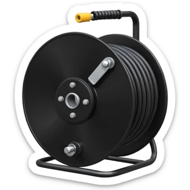 concert black Cable reels sticker