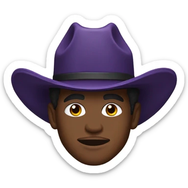 Lamar Jackson with a cowboy hat sticker
