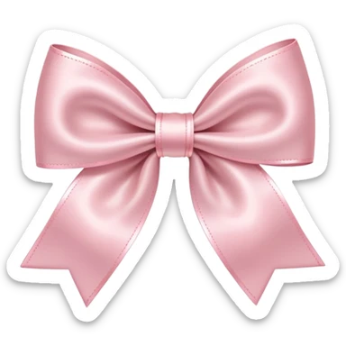 coquette light pink bow  sticker