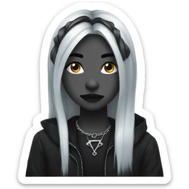 Goth emoji cute sticker