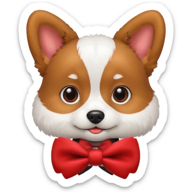cutest dog ever with accessories sticker