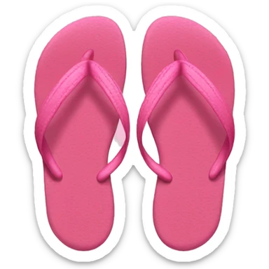 Pink thing flip flop sticker