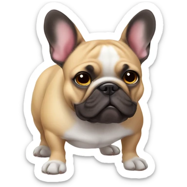 Fat ass French bulldog sticker