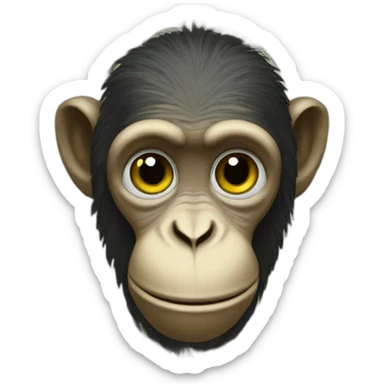 Monkey money sticker