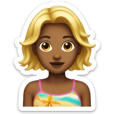 BEACH GIRL sticker