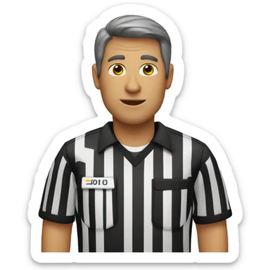 Football referee sticker