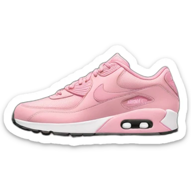 nike shoes pink with japanese flowers sticker
