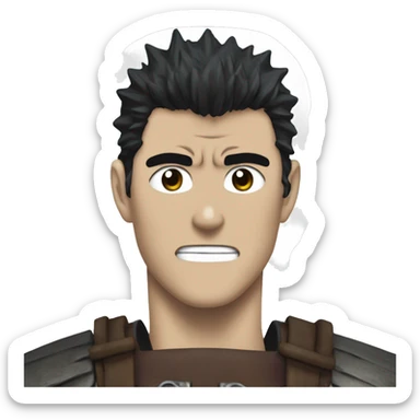 Guts from berserk anime sticker